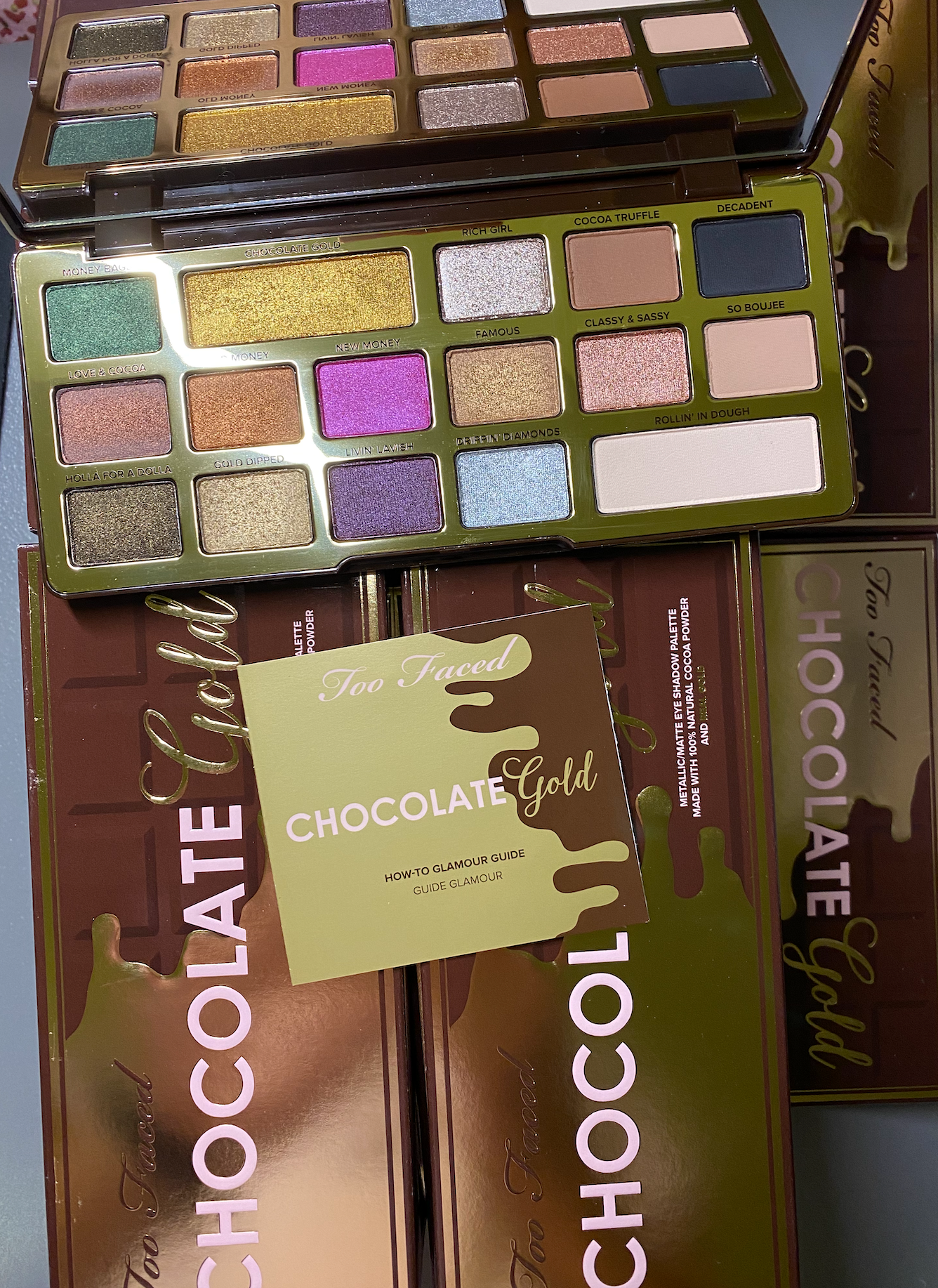 Too Faced Chocolate Gold EYESHADOW Palette x 48