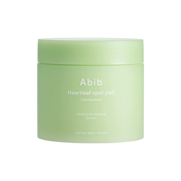 Abib Heartleaf Spot Pad Calming Touch 80 Pads I Toner Pad for Face, Refreshing Hydrating, Redness Relief