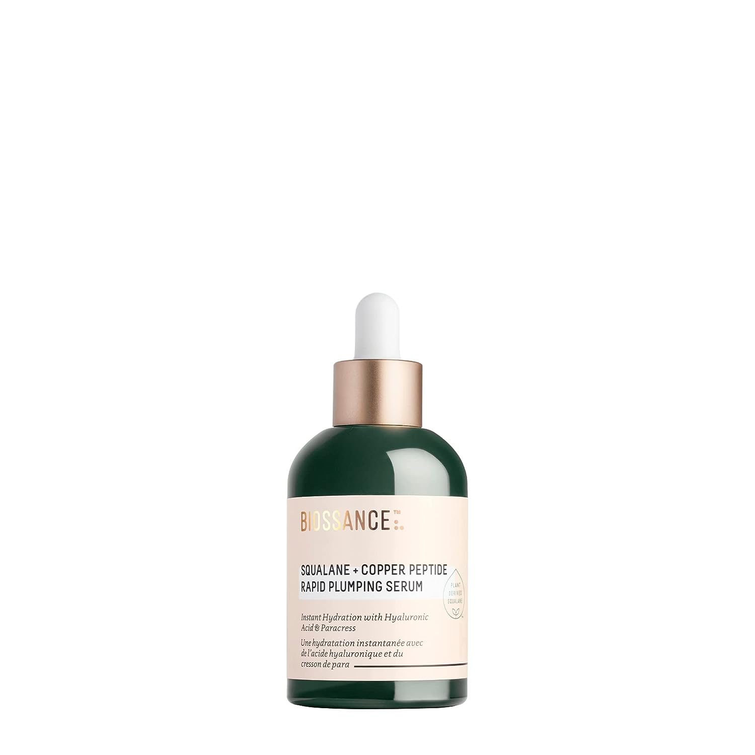 ''Biossance Squalane + Copper Peptide Rapid Plumping Serum._Powerfully Hydrating Face Serum that Inst
