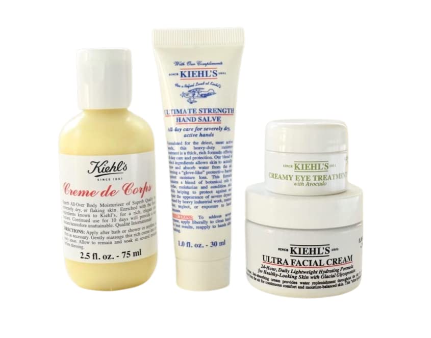 ''Kiehl's Head-to-Toe Hydrators HOLIDAY Gift Set:: Creme de Corps Body Moisturizer, Creamy Eye Treatm