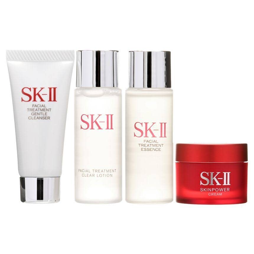 SK-II Essential Travel Kit Anti-Aging Cleanser+Clear Lotion+Essence+Skinpower