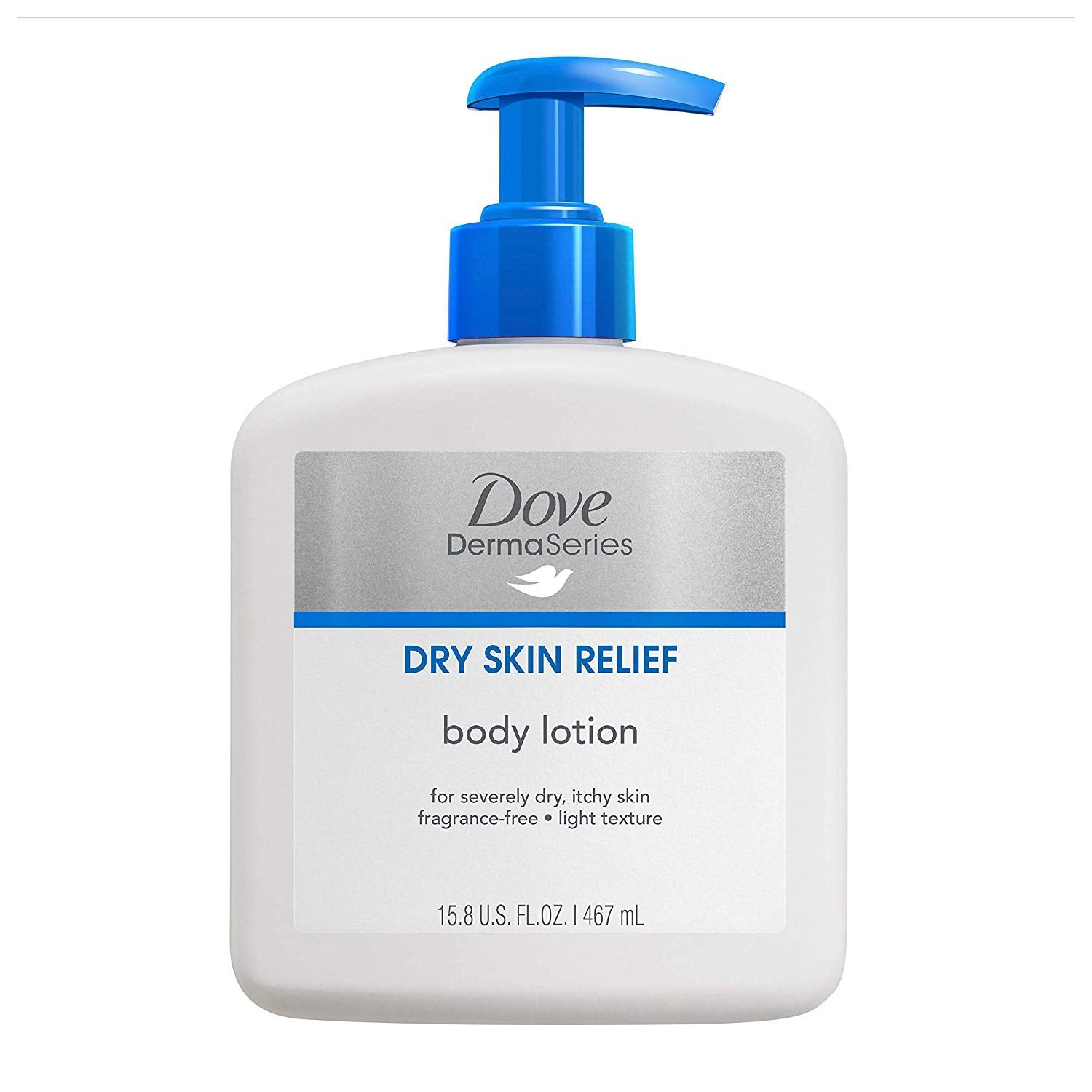 ''Dove DermaSeries Fragrance Free Body LOTION for Dry Skin, Good for Psoriasis and Eczema Prone Skin,