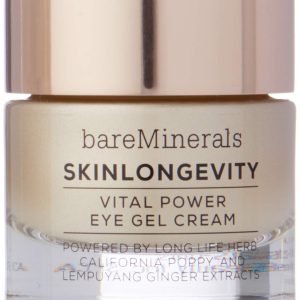 bareMinerals Skinlongevity Vital Power Eye Gel Cream, clear 0.5 Ounce