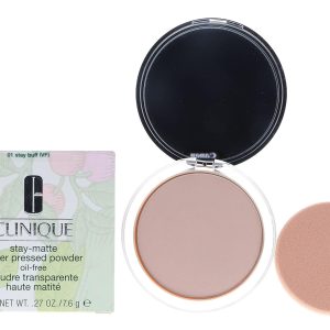 Clinique Stay Matte Sheer Pressed Powder Compact .27 oz, Stay Buff 01
