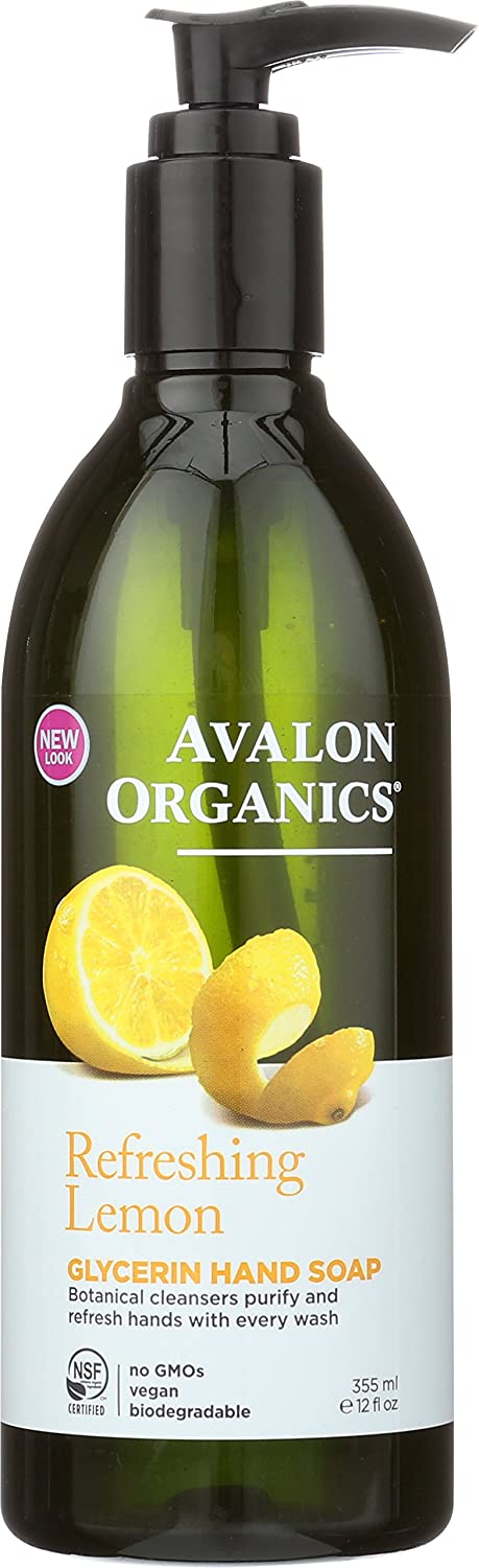 ''Avalon Organics Glycerin Hand SOAP, Refreshing Lemon, 12 Oz''