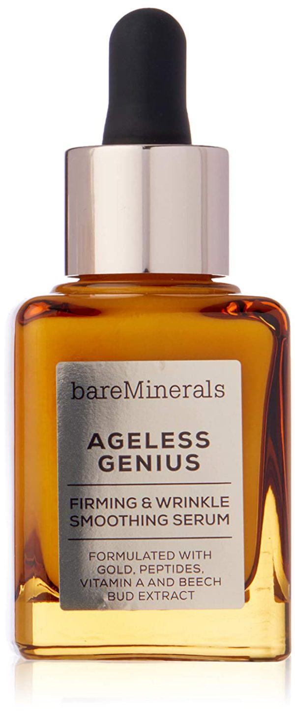 bareMinerals Ageless Genius, Firming & Wrinkle Smoothing Serum, Multi, 1 Fl Oz