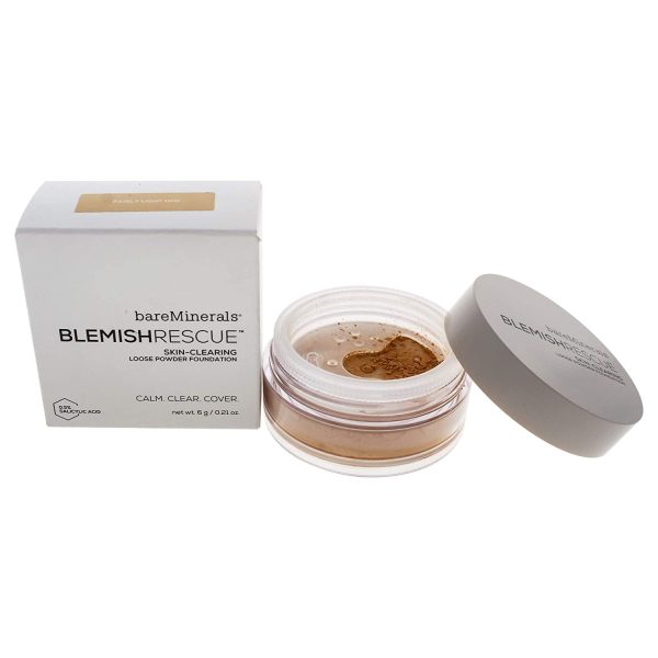 BareMinerals Escentuals Blemish Rescue Skin-clearing Loose Powder Foundation, Fairly Light, 0.21 Oz