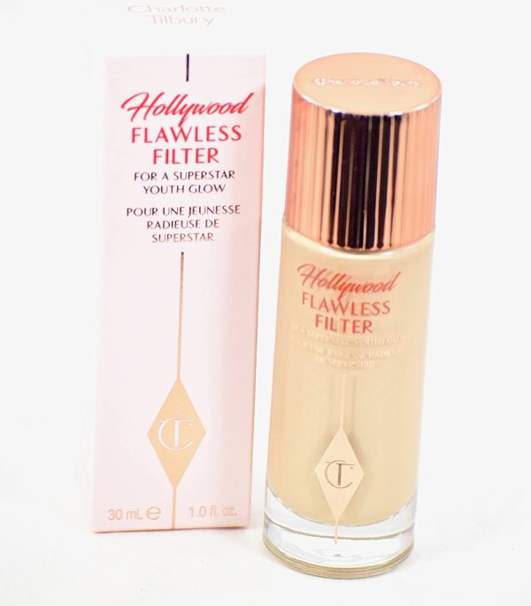 Charlotte Tilbury Hollywood Flawless Filter Face Foundation Primer & Highlight - 1 oz Full Size (Shade 1)