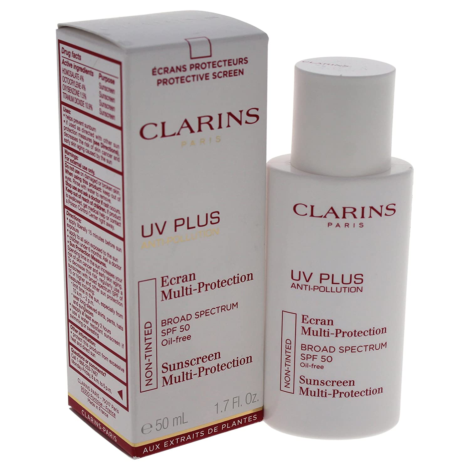 Clarins Uv Plus HP Anti-pollution SUNSCREEN Non-Tinted SPF 50