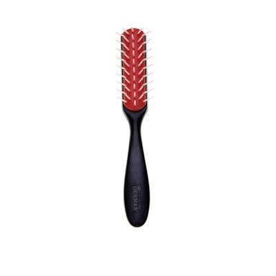 ''Denman Curly HAIR Brush D143 - 5 Row Styling Mini Brush With Long Handle for Detangling, Separating