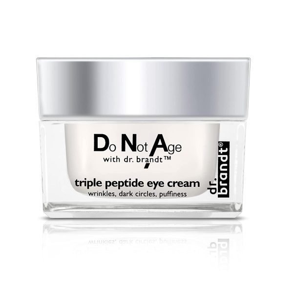 Dr. Brandt Do Not Age Triple Peptide Eye Cream. All-In-One Formula that Smooths Appearance of Fine Lines, and Fades Dark Circles and Reduces Puffiness (0.5 ounces)