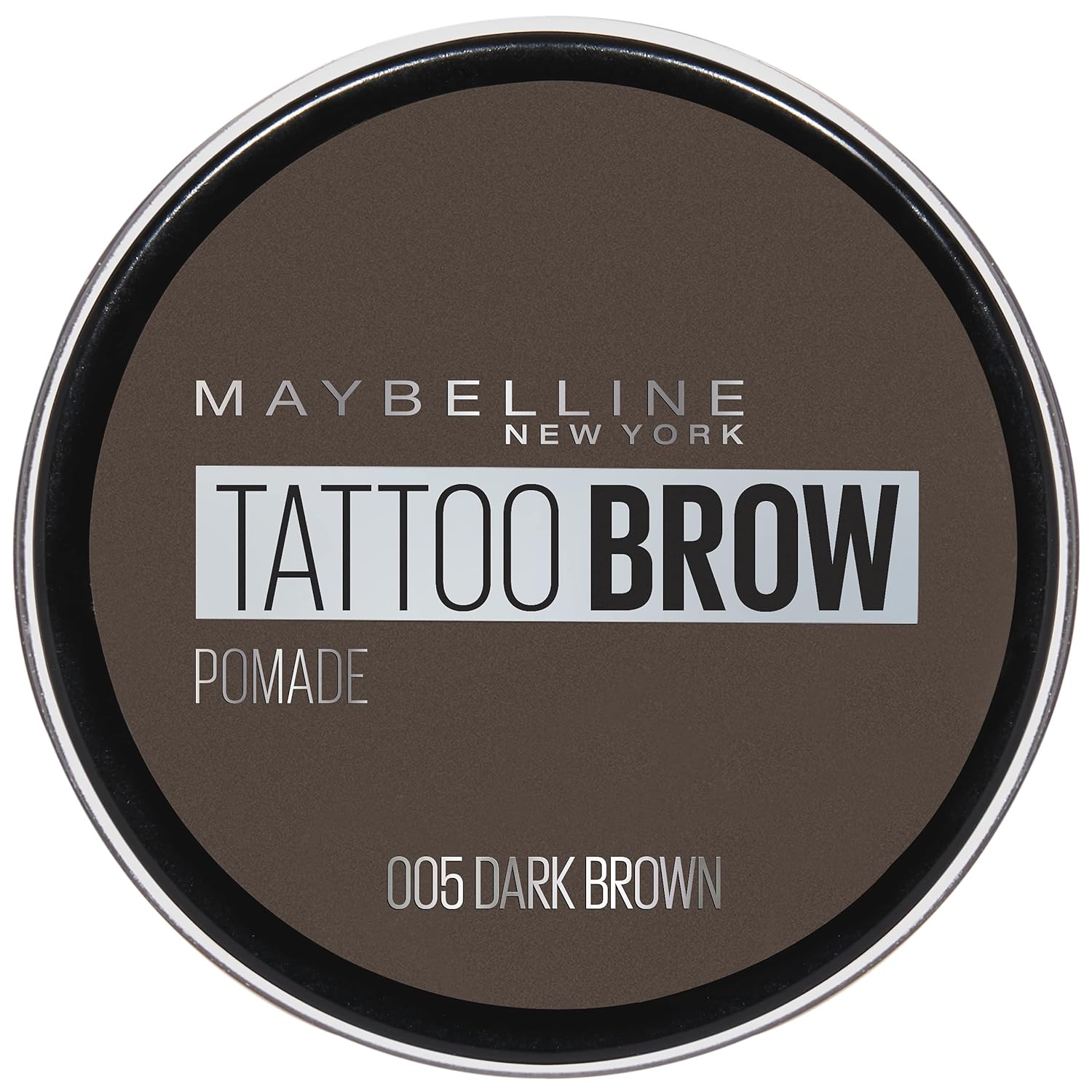 ''Maybelline TATTOO Brow Longlasting Pomade Pot, Dark Brown, 5 g, Pack Of 1''