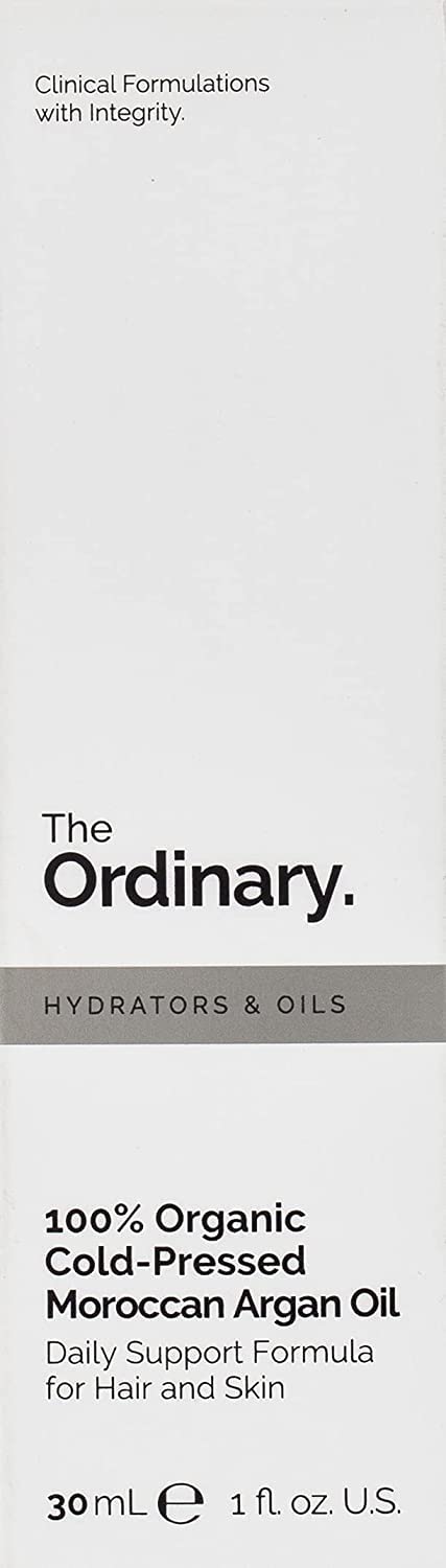The Ordinary 100% Organic Cold-Pressed Moroccan Argan Oil 30ml (Pack of 2)