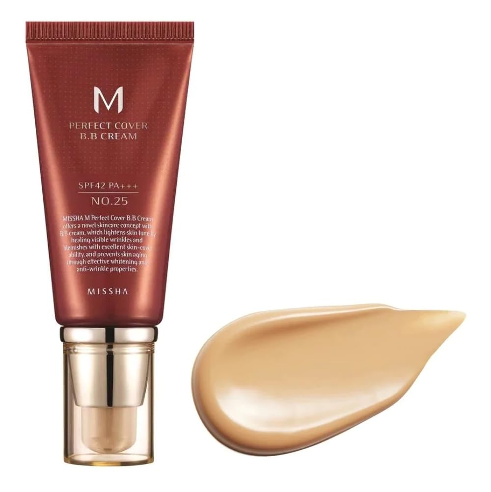 MISSHA M Perfect BB Cream No.25 Warm beige for light/medium with neutral skin tone SPF 42 PA +++ 1.6