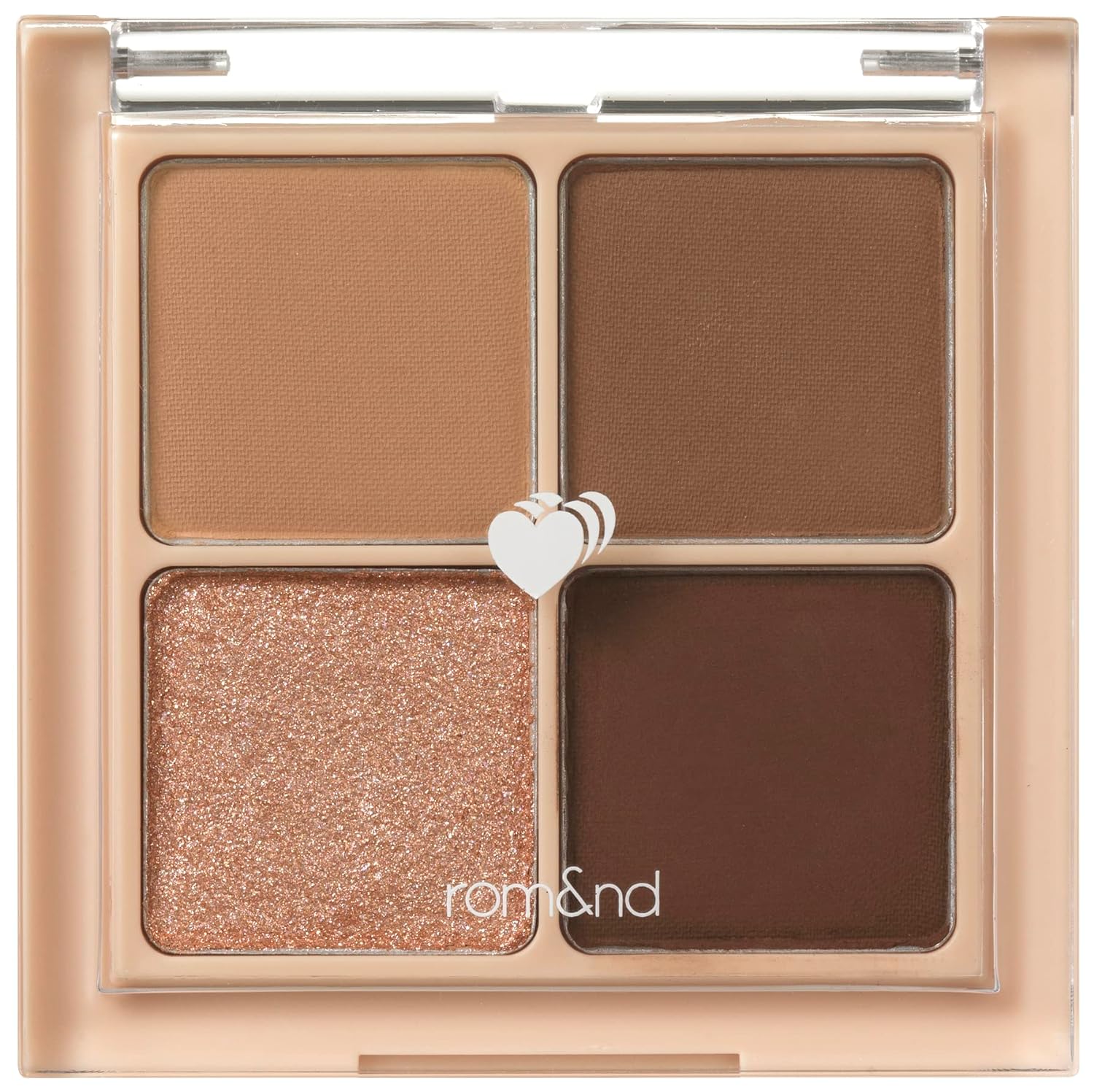 ''rom&nd Better than Eyes 4 Color Mini Palette, 03 Dry Ragras, Eye Shadow Palette, Daily Natural 
