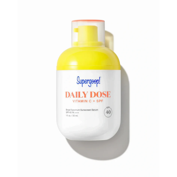 Experience the ultimate skincare solution with Supergoop! Daily Dose Vitamin C + SPF 40 PA+++: Protect, Brighten, and Glow with every application.