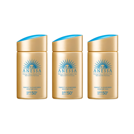 ANESSA Perfect UV Sunscreen Milk A SPF50+ PA++++ 60ml (3pc set)