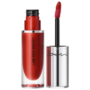 ✨ Benefits Long-Lasting Wear: While marketed as providing up to 24 hours of wear, users have reported that it lasts between 5 to 7 hours, surviving at least one meal without significant fading. Temptalia ​ Kissproof, Transfer-Proof, and Waterproof: The formula is designed to resist smudging and transferring, making it suitable for all-day wear without the need for touch-ups. Kix Duty Free ​ Comfortable Matte Finish: Infused with nourishing ingredients like passion fruit oil, coconut oil, and shea butter, it delivers a lightweight and comfortable feel on the lips. Kix Duty Free ​ Precise Application: The slanted, tapered precision applicator allows for controlled and even application, ensuring a smooth finish. Kix Duty Free ​ 🧪 Ingredients The lipstick contains a blend of ingredients to achieve its rich color and matte finish:​ Isododecane: A lightweight solvent that helps the product dry quickly and provides a non-greasy finish.​ Dimethicone & Dimethicone Silylate: Silicones that enhance the spreadability of the lipstick, giving it a smooth texture and improving wearability.​ Cocos Nucifera (Coconut) Oil: A natural emollient that moisturizes and softens the lips.​ Butyrospermum Parkii (Shea) Butter: Rich in vitamins and fatty acids, it nourishes and conditions the lips.​ Passiflora Edulis Seed Oil (Passion Fruit Seed Oil): Known for its antioxidant properties, it helps protect the lips from environmental stressors.​ Tetrahexyldecyl Ascorbate: A stable, oil-soluble form of Vitamin C that offers antioxidant protection and promotes collagen synthesis.​ Tocopheryl Acetate (Vitamin E): An antioxidant that helps protect the lips from free radical damage and supports skin health.​ Carnauba Wax & Synthetic Beeswax: Provide structure to the lipstick and help it adhere to the lips.​ Phenoxyethanol: A preservative that ensures the product remains free from harmful microorganisms.​ 💡 Tips for Use Application: Apply to clean lips and wait a few minutes for the formula to set. Kix Duty Free ​ MAC Locked Kiss Ink Lipcolor - Extra Chili for Women - 0.14 oz Lipstick