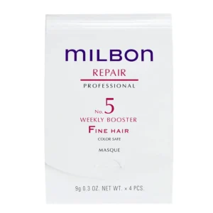 Milbon Repair No. 5 weekly booster for Fine Hair Masque 4 x 0.3 Fl. Oz.